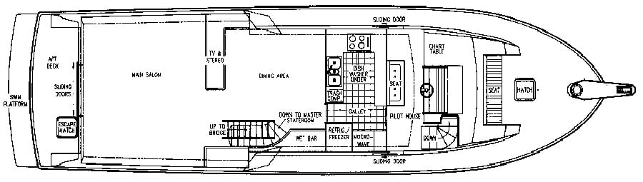 Viking Yachts 63 Motor Yacht floor plan