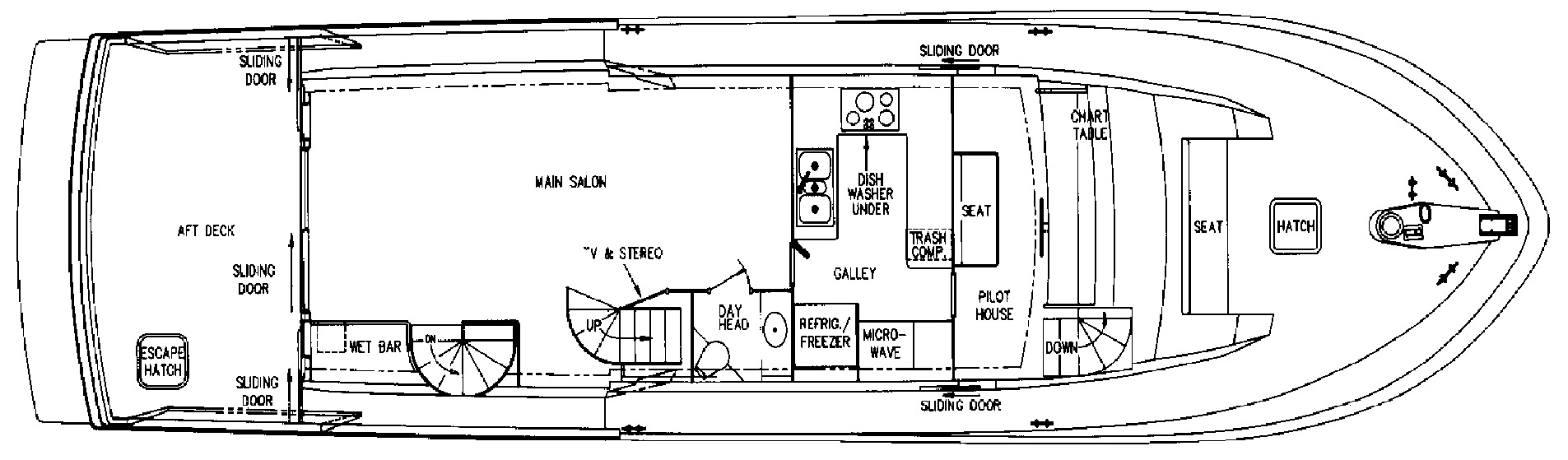 Viking Yachts 65 Motor Yacht floor plan