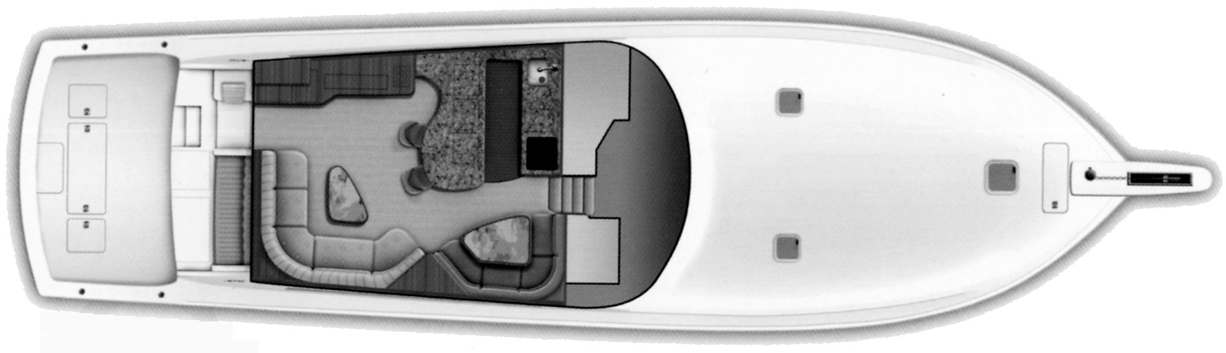Viking Yachts 68 Convertible floor plan