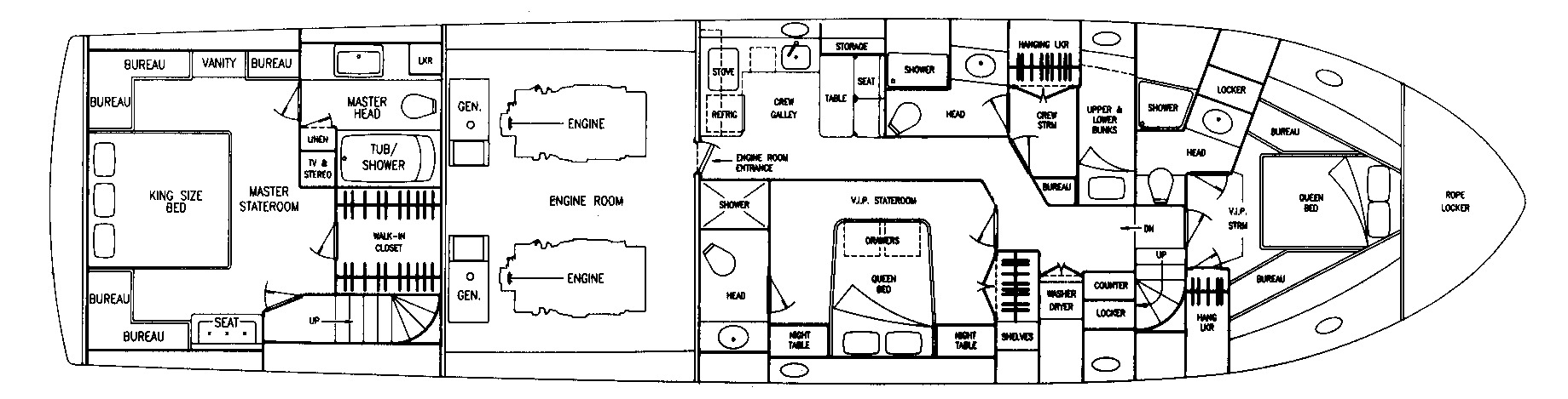 Viking Yachts 72 Motor Yacht floor plan