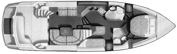 Viking Sport Cruisers 43 Flybridge floor plan