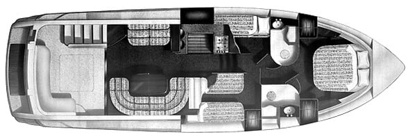 Viking Sport Cruisers 46 Flybridge floor plan