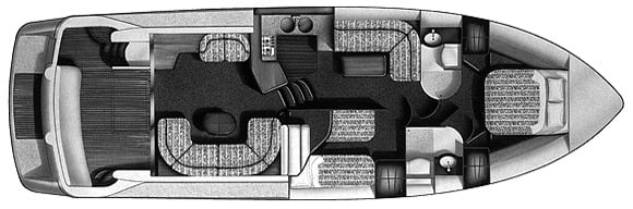 Viking Sport Cruisers 48-50 Flybridge floor plan