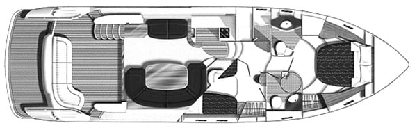 Viking Sport Cruisers 50 Flybridge floor plan