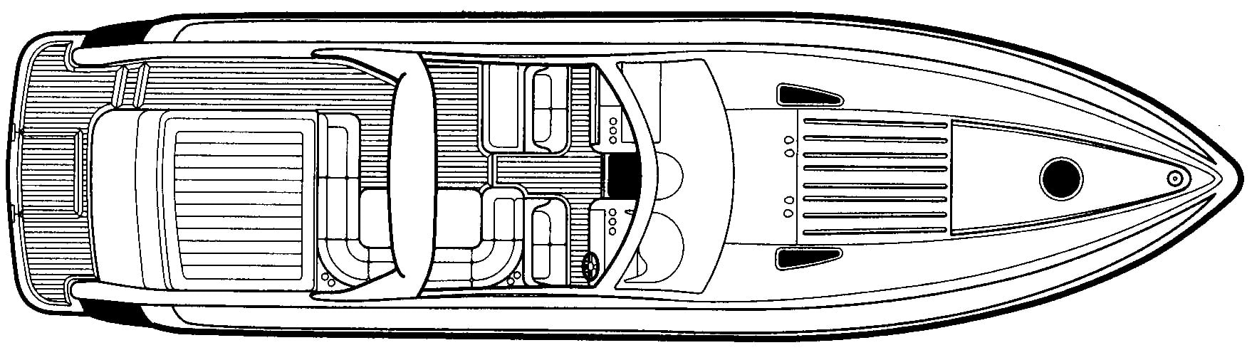 Viking Sport Cruisers V55 Express floor plan