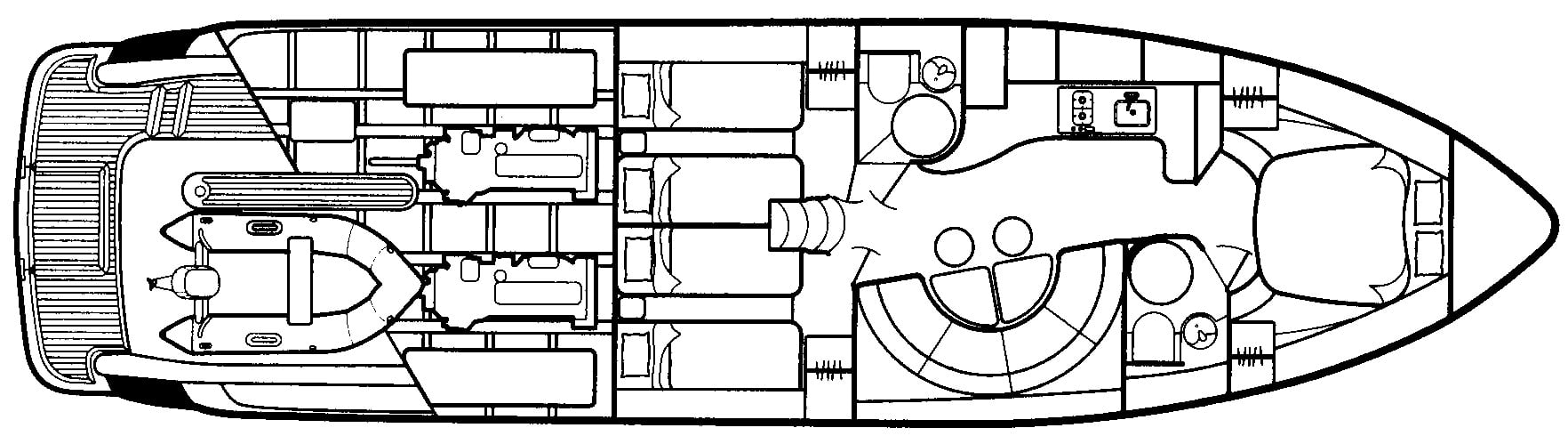 Viking Sport Cruisers V55 Express floor plan