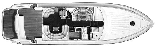 Viking Sport Cruisers 56 Flybridge floor plan