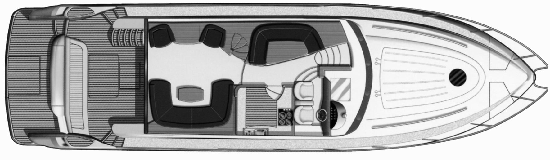 Viking Sport Cruisers 57 Flybridge floor plan