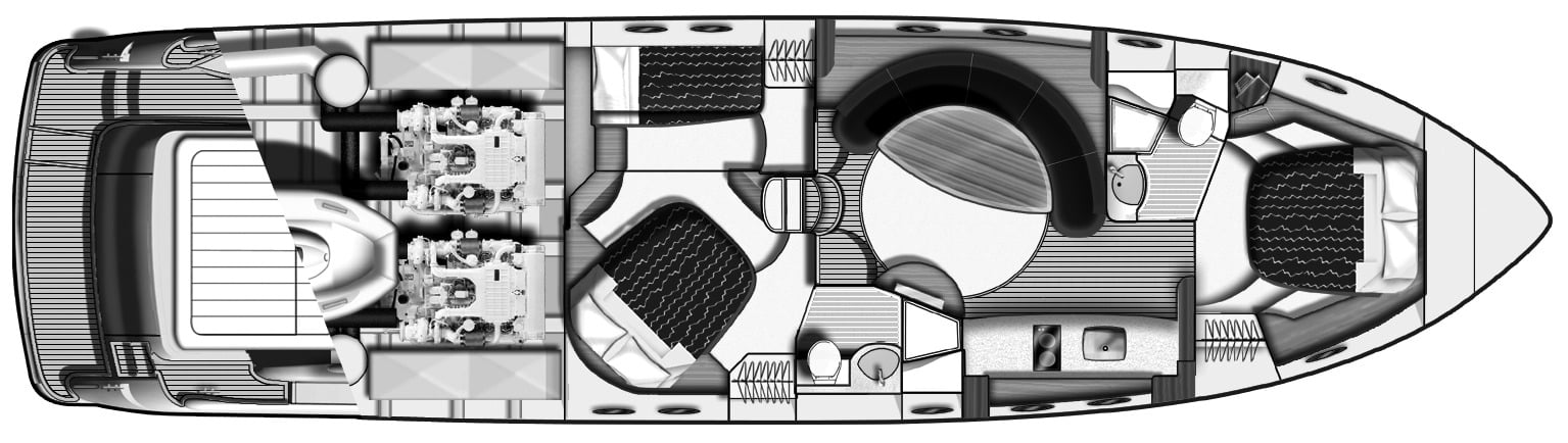 Viking Sport Cruisers V58 Express floor plan