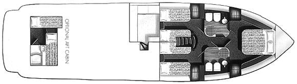 Viking Sport Cruisers 60 Flybridge floor plan