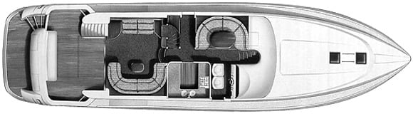 Viking Sport Cruisers 68 Motoryacht floor plan