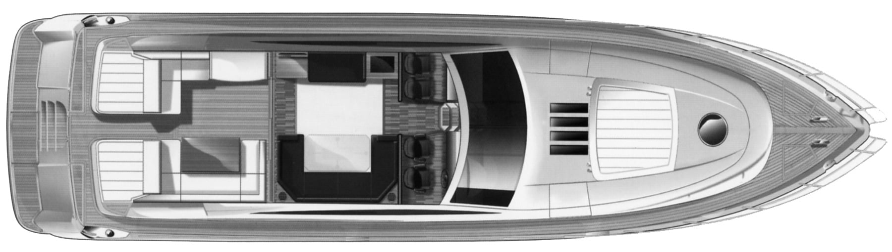 Princess Yachts V70 floor plan