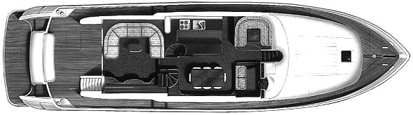 Viking Sport Cruisers 72 Motoryacht floor plan