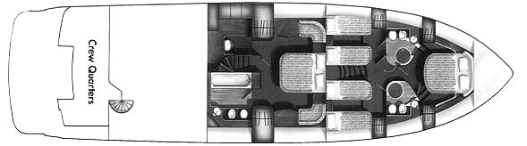 Viking Sport Cruisers 72 Motoryacht floor plan