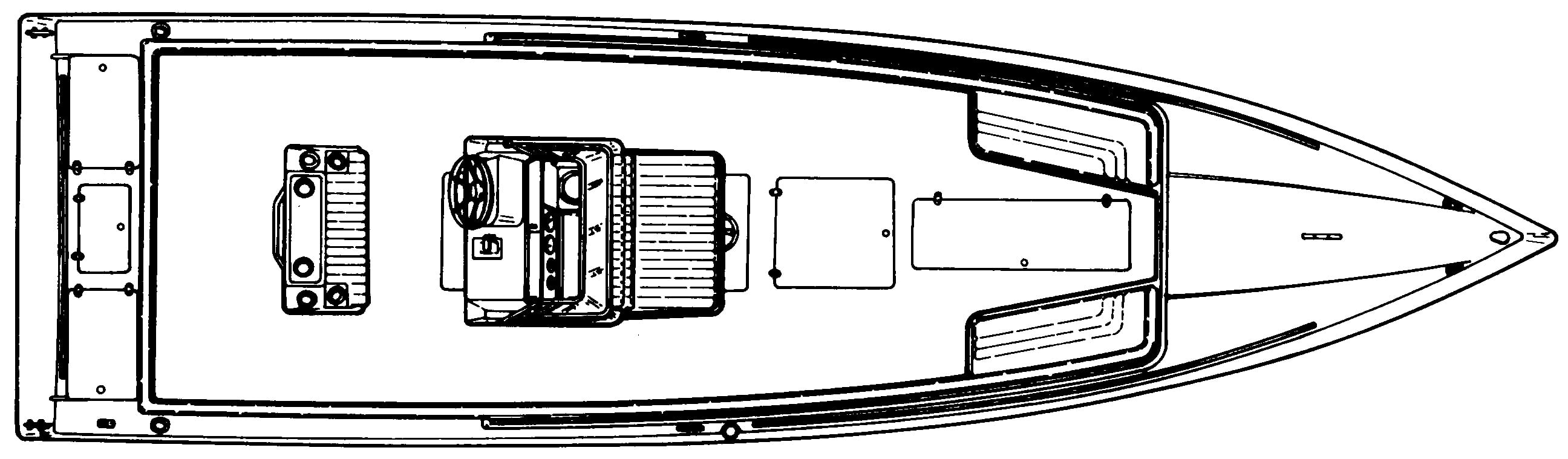 Wellcraft 26 Scarab Sportster floor plan