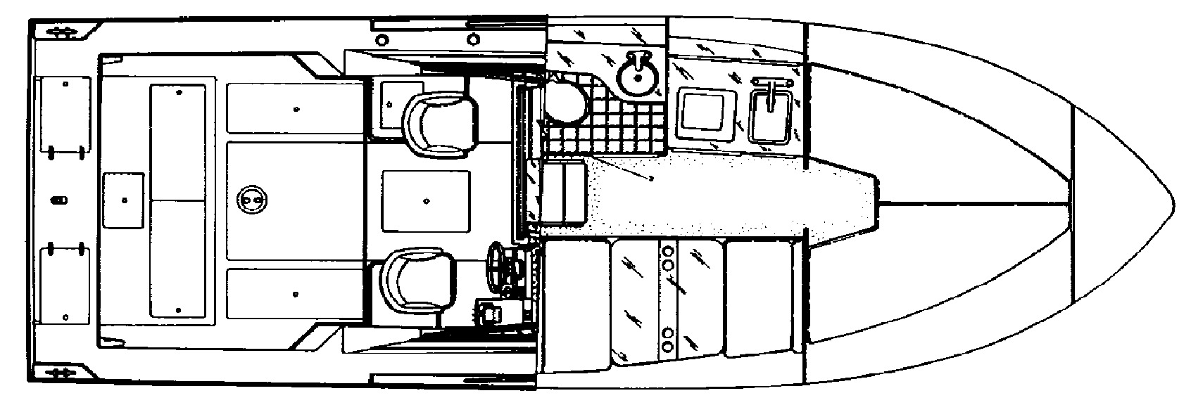 Wellcraft 2600 Coastal floor plan