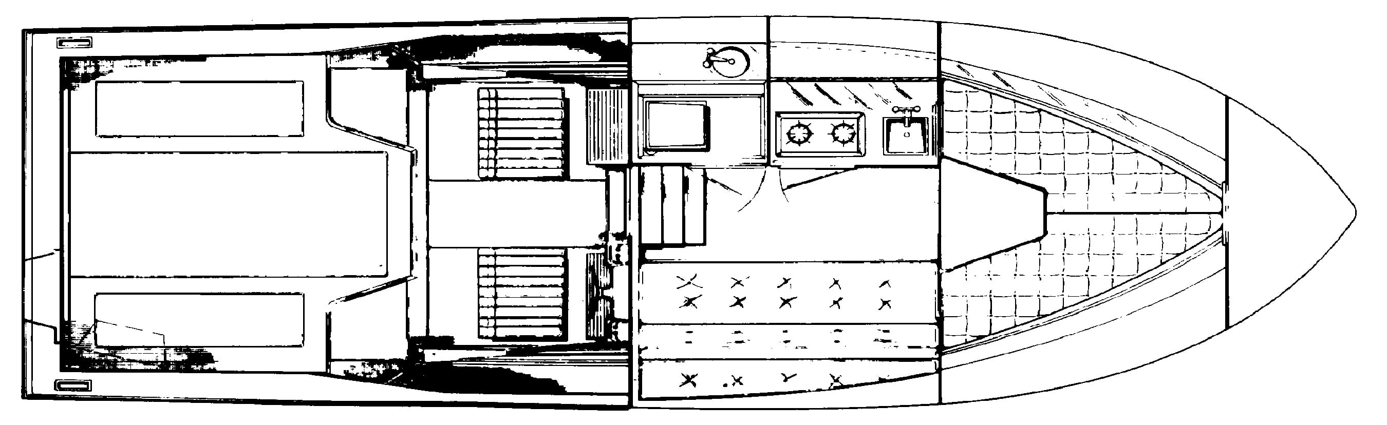 Wellcraft 2800 Coastal floor plan
