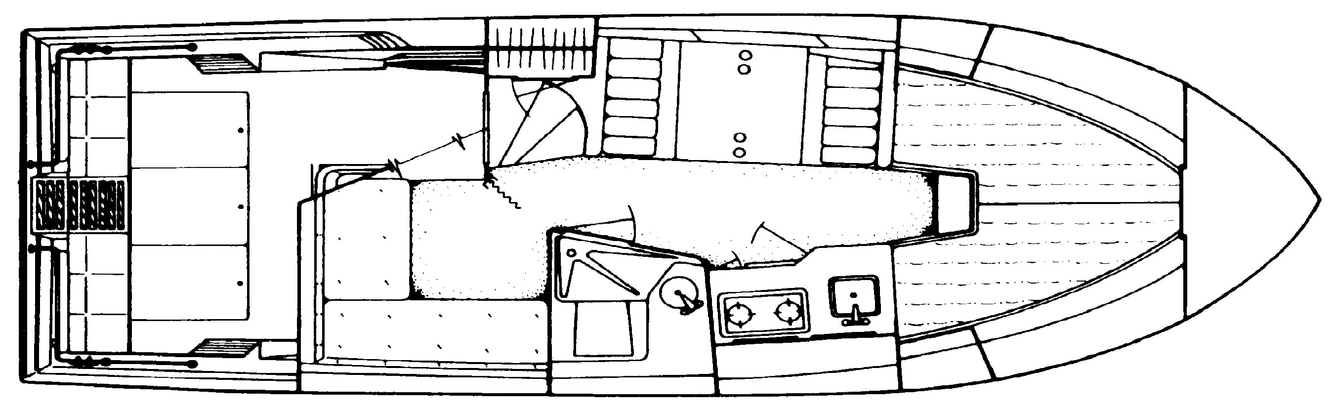 Wellcraft 2800 Monte Carlo floor plan
