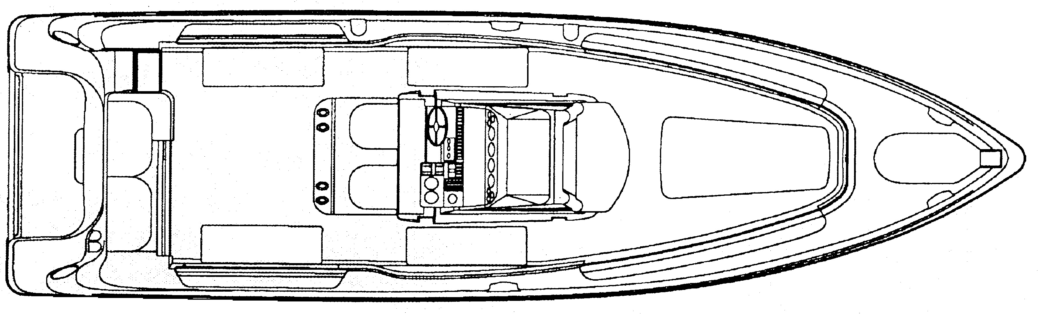 Wellcraft 29 Scarab Sport; 29 CCF floor plan