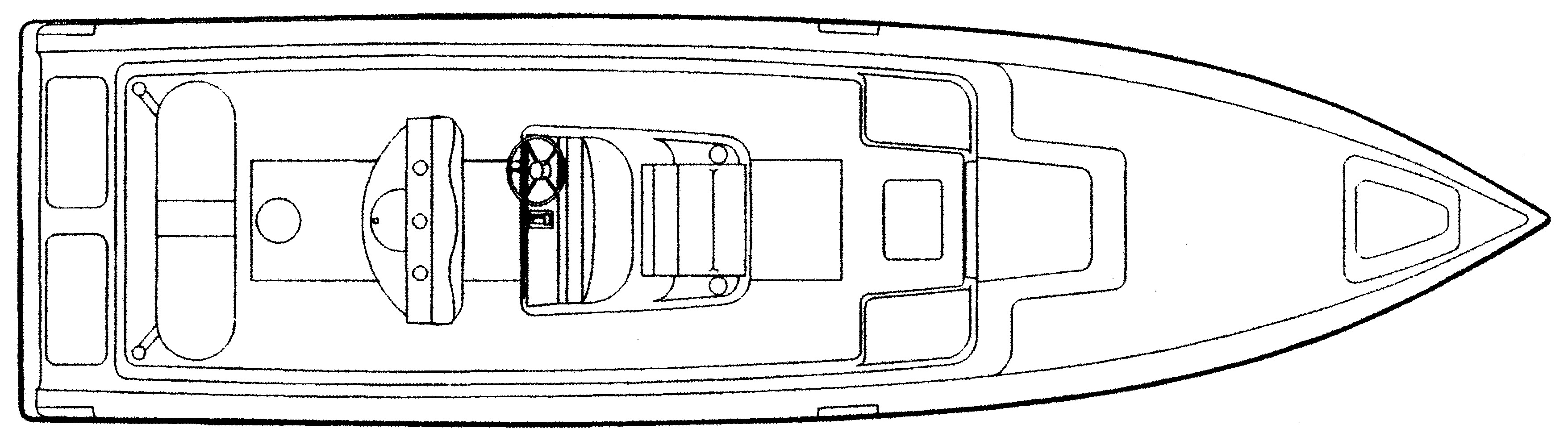 Wellcraft 302 Scarab Sport floor plan