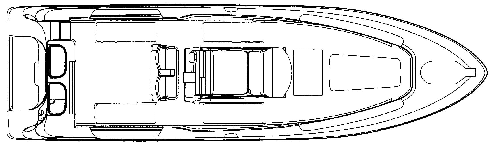 Wellcraft 32 Scarab Sport; 32 CCF floor plan