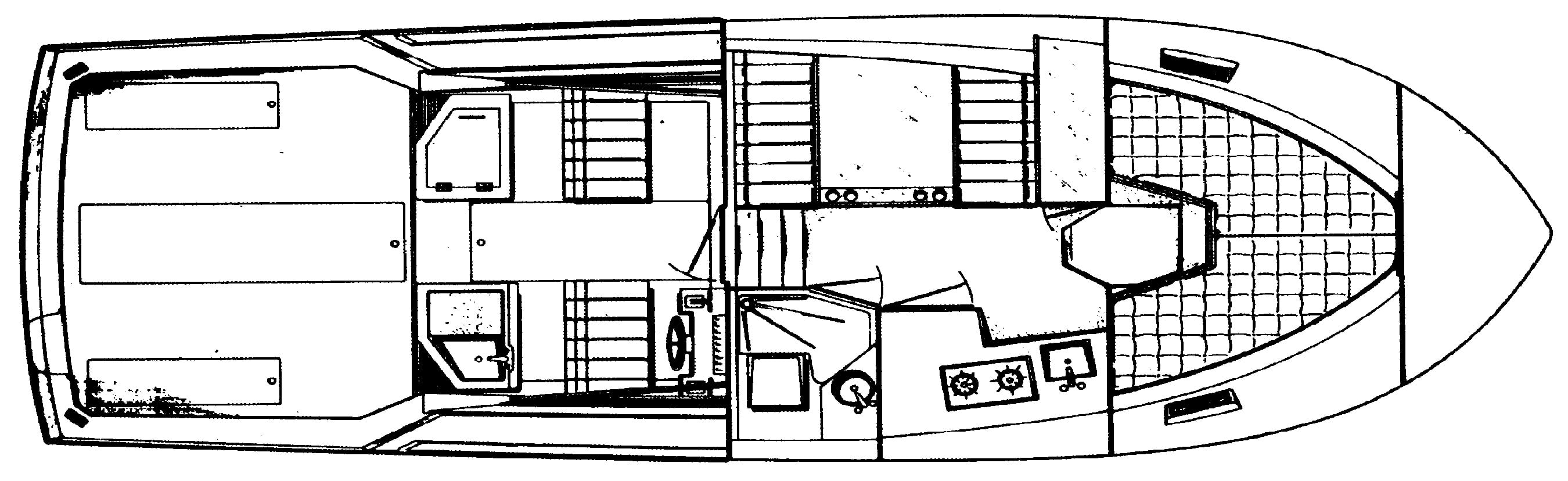 Wellcraft 3200 Coastal floor plan