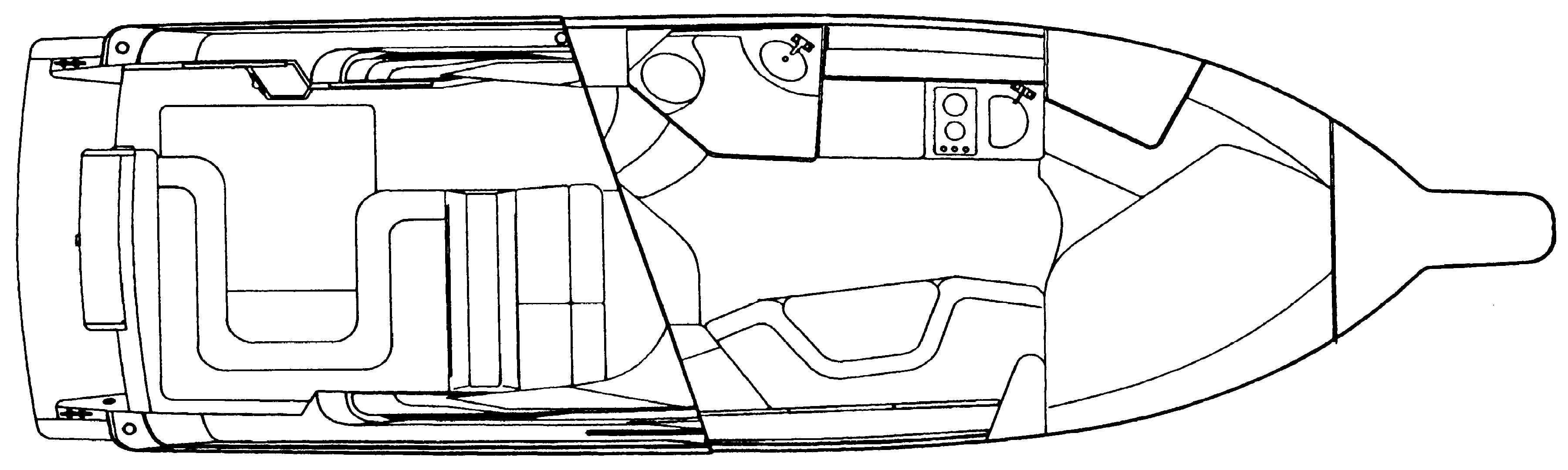 Wellcraft 3200 Martinique floor plan