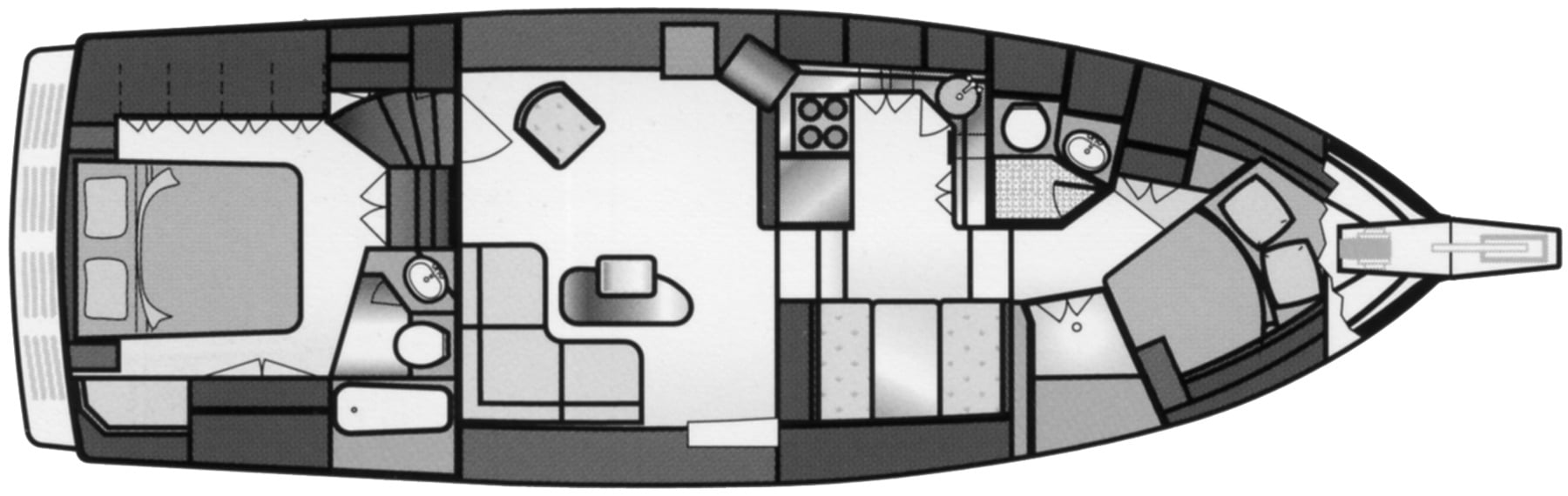 Jefferson Yachts 42 Rivanna SE floor plan