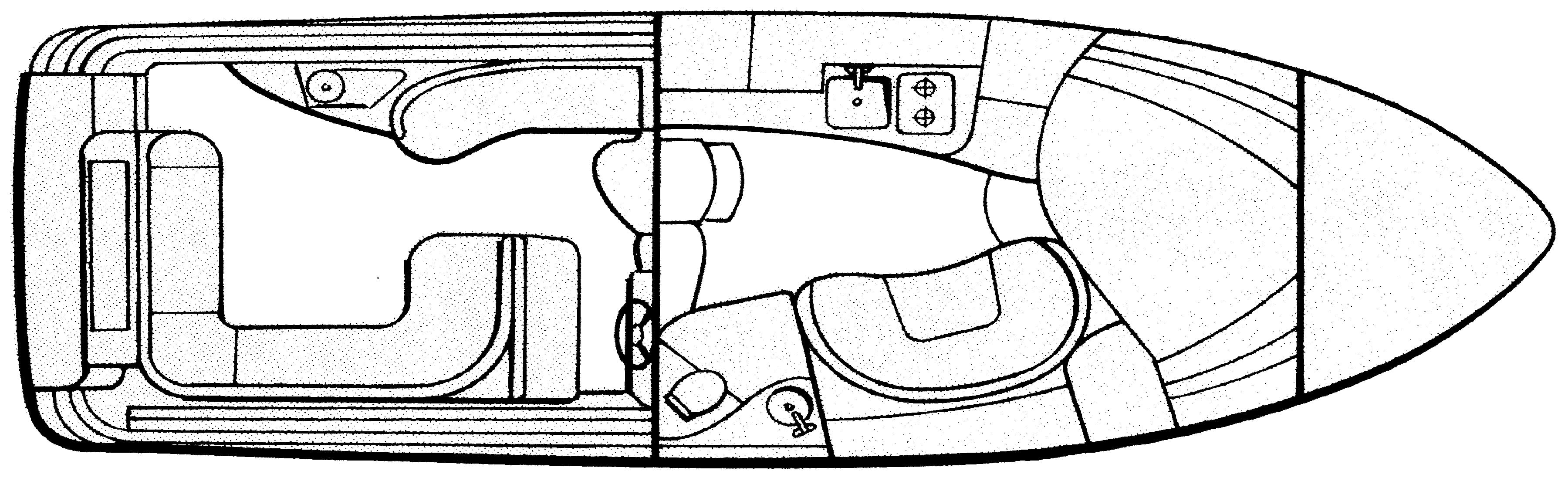 Wellcraft 3300 Martinique floor plan