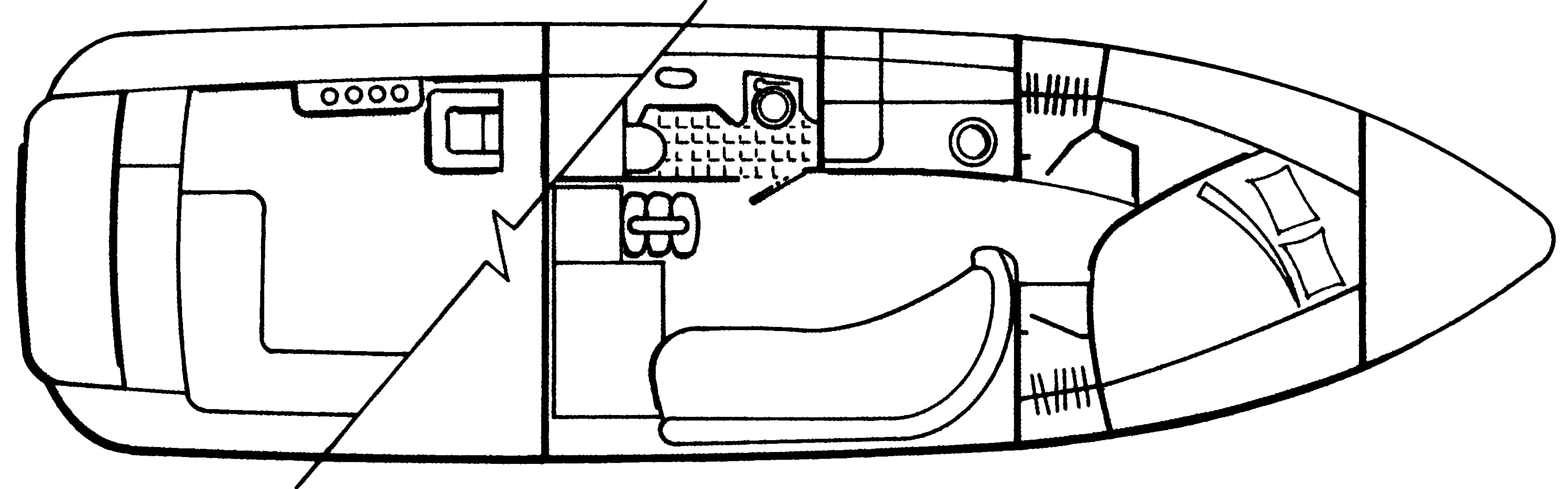 Wellcraft 38 Excalibur floor plan