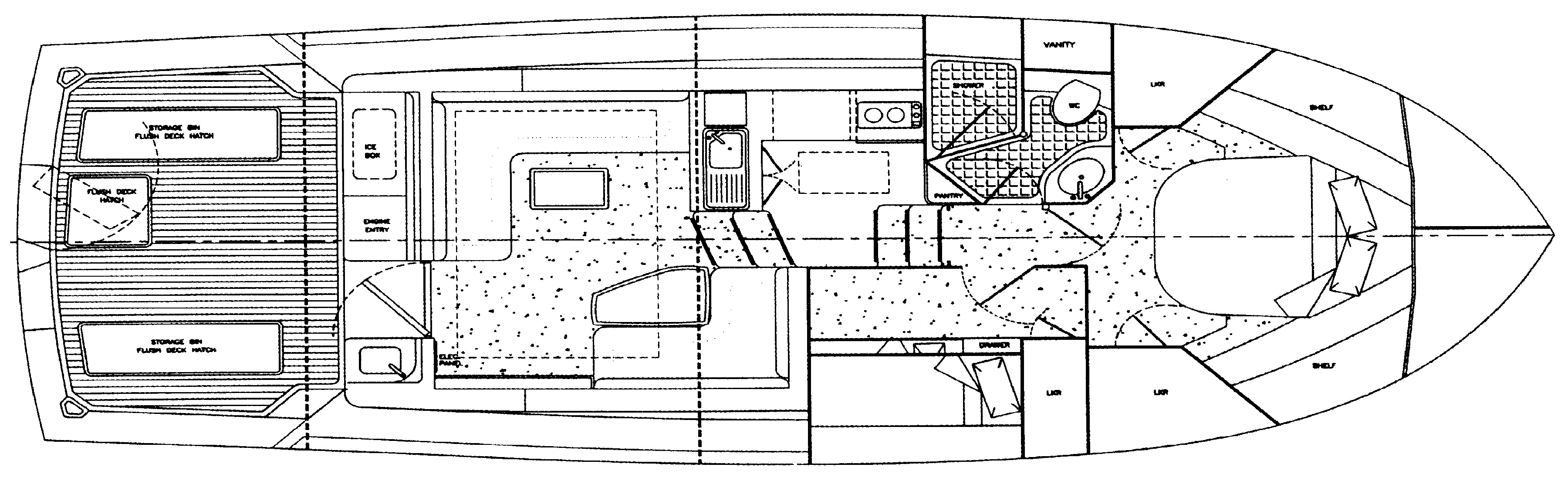 Wellcraft 400 Coastal floor plan