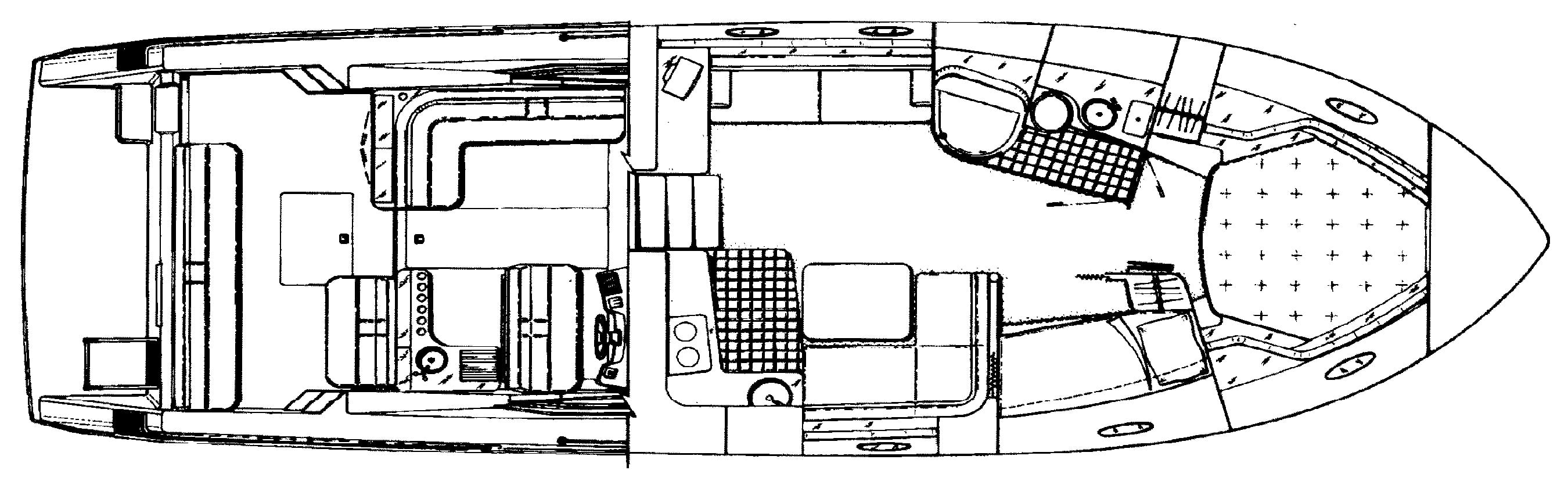 Wellcraft 43 Portofino floor plan