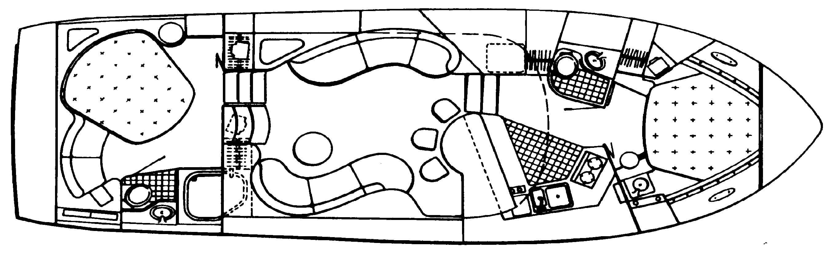 Wellcraft 43 San Remo floor plan