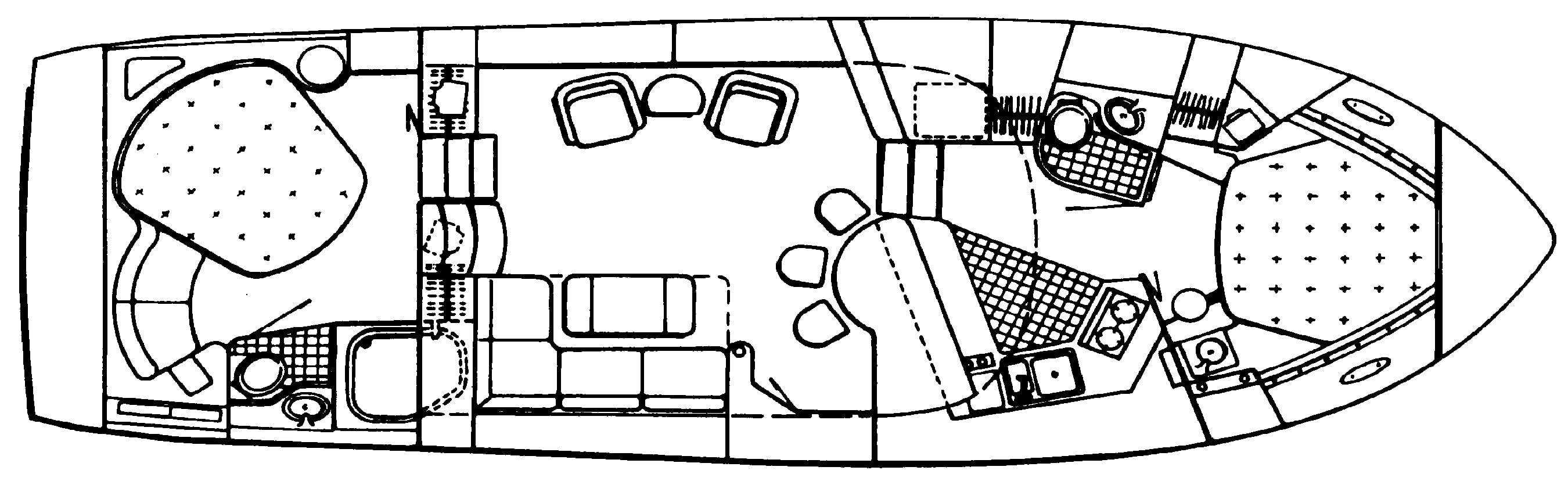 Wellcraft 43 San Remo floor plan