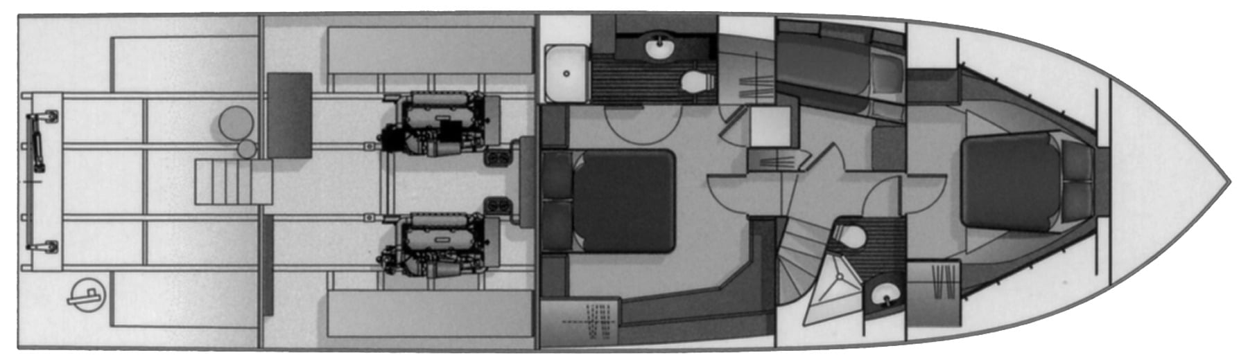 West Bay Yachts 58 SonShip floor plan