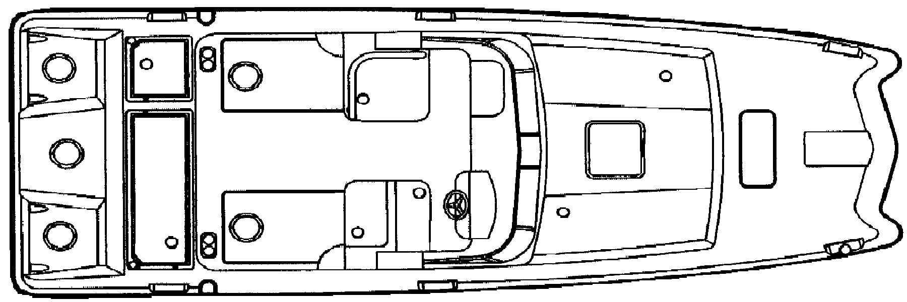 World Cat 266-270 Sport Cabin floor plan