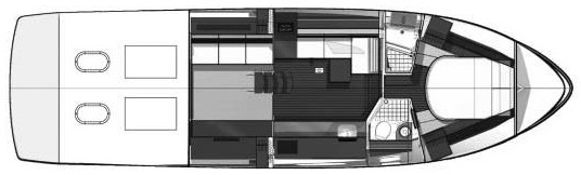Sea Ray Yachts 450 Sundancer floor plan