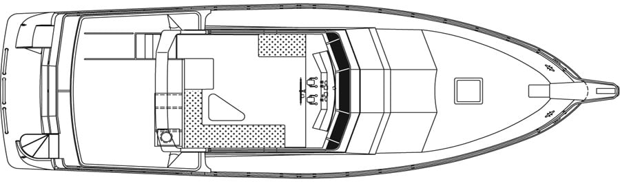 Jefferson Yachts 45 Rivanna SE floor plan