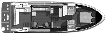 Sea Ray Yachts 450 Sedan Bridge floor plan