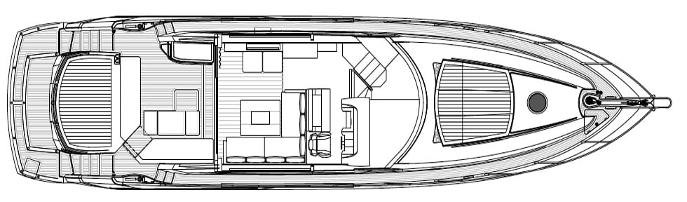 Sunseeker Yachts Predator 64 floor plan