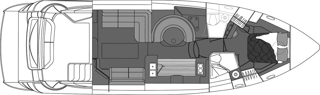 Cruisers Yachts 477-497 Sport Sedan floor plan