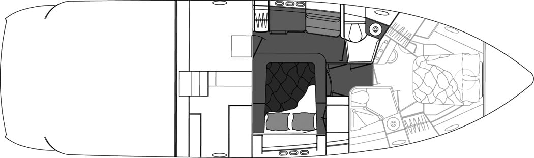 Cruisers Yachts 477-497 Sport Sedan floor plan
