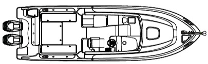 Boston Whaler 285 Conquest floor plan