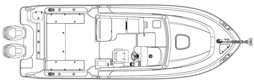 Boston Whaler 315 Conquest floor plan