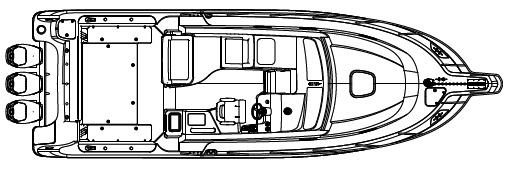 Boston Whaler 345 Conquest floor plan