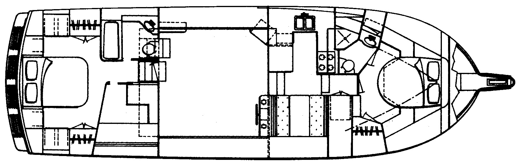 Jefferson Yachts 48 Rivanna Sundeck floor plan