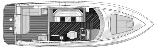 Cruisers Yachts 41 Cantius floor plan