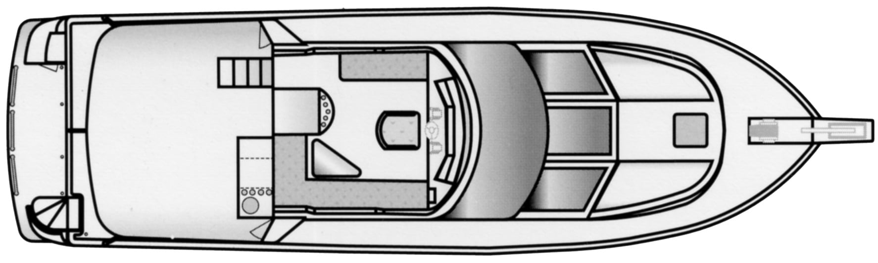 Jefferson Yachts 50 Rivanna SE floor plan