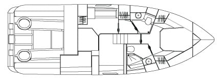 Cruisers Yachts 45 Cantius floor plan