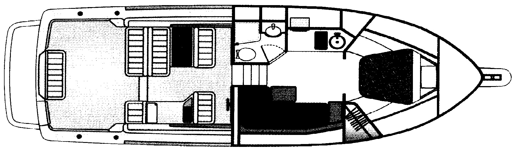 Bertram Yachts 360 Express floor plan